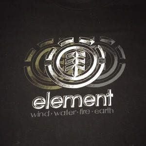 Element Black Tshirt Short Sleeve